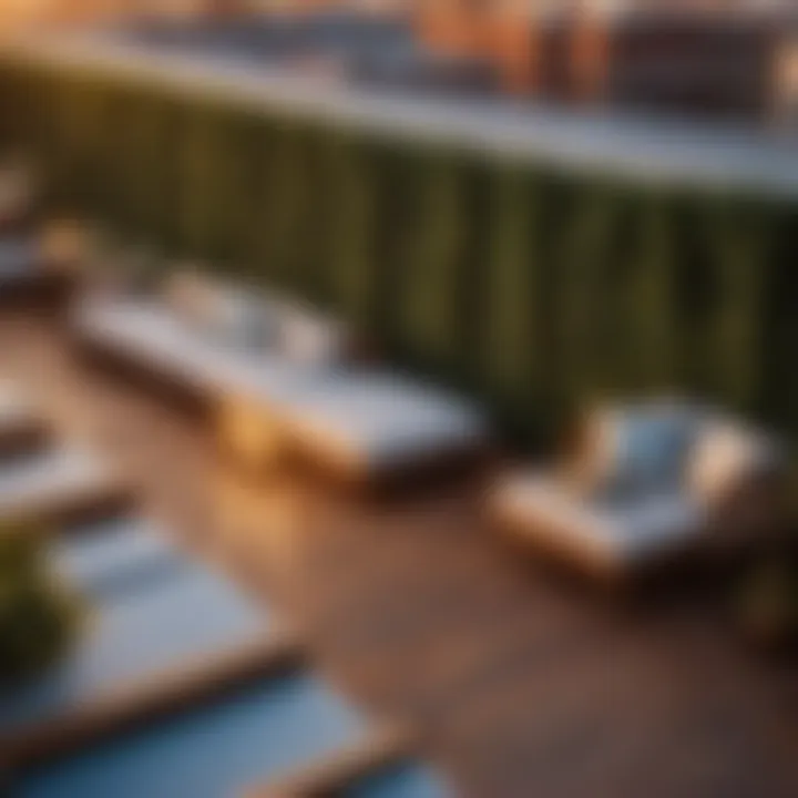Luxury rooftop deck materials