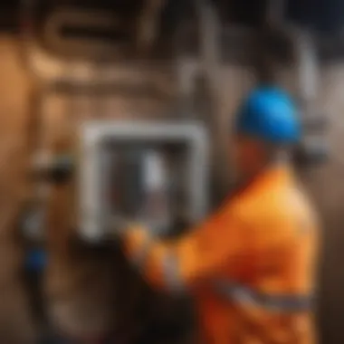 Critical Maintenance for Junction Boxes Illustration showing the importance of proper maintenance on a septic system junction box