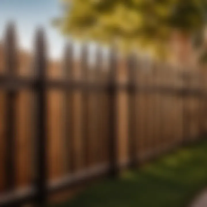 Illustration of maintenance tips for keeping a fence in top condition