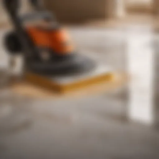 Marble floor sanding equipment