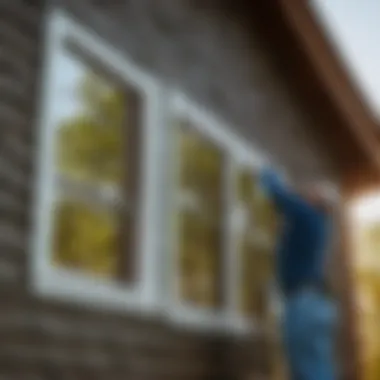 Precise siding measurements on house exterior