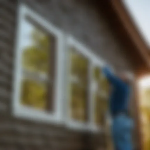 Precise siding measurements on house exterior