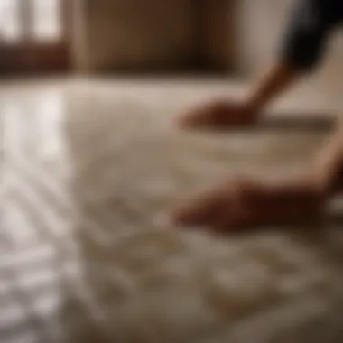 Design Harmony: Preparing Tiles for the Perfect Grout Elegant tile design ready for grouting