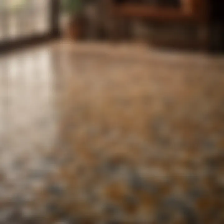 Finished tiled surface showcasing impeccable grouting