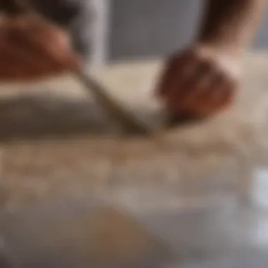 Precision in Practice: Mastering the Grouting Technique A close-up of precision grouting technique