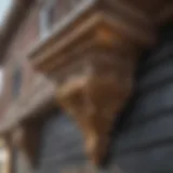 Ornate Rain Gutter Design Elegant rain gutter design with ornate details