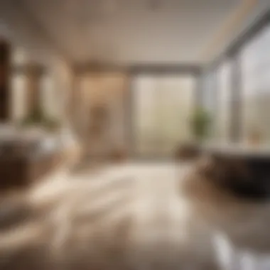 Durable Perfection Gleaming finished tile installation in a high-traffic area