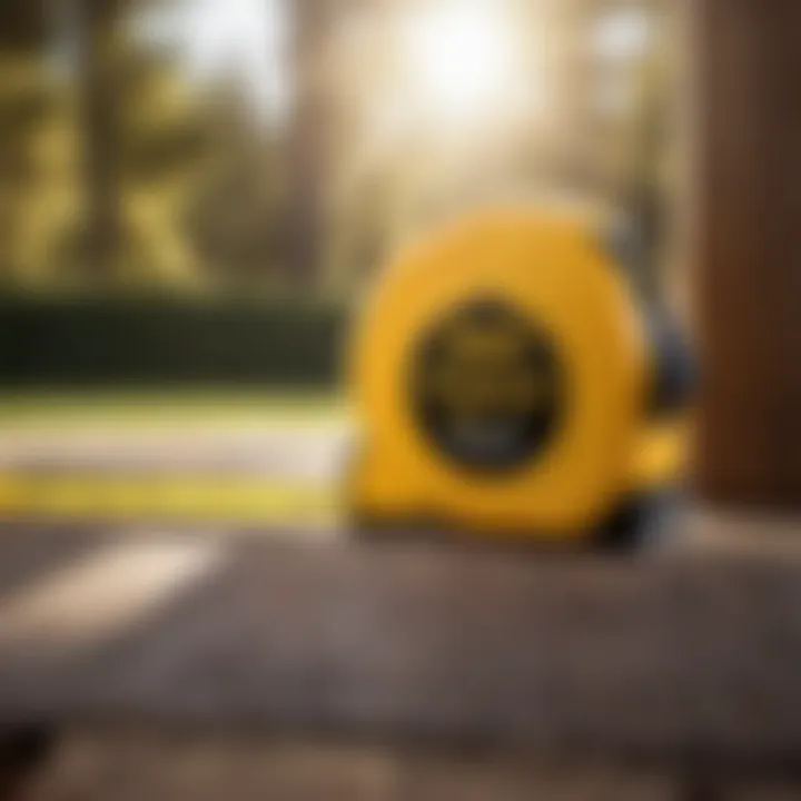 Measuring tape for precise fence installation