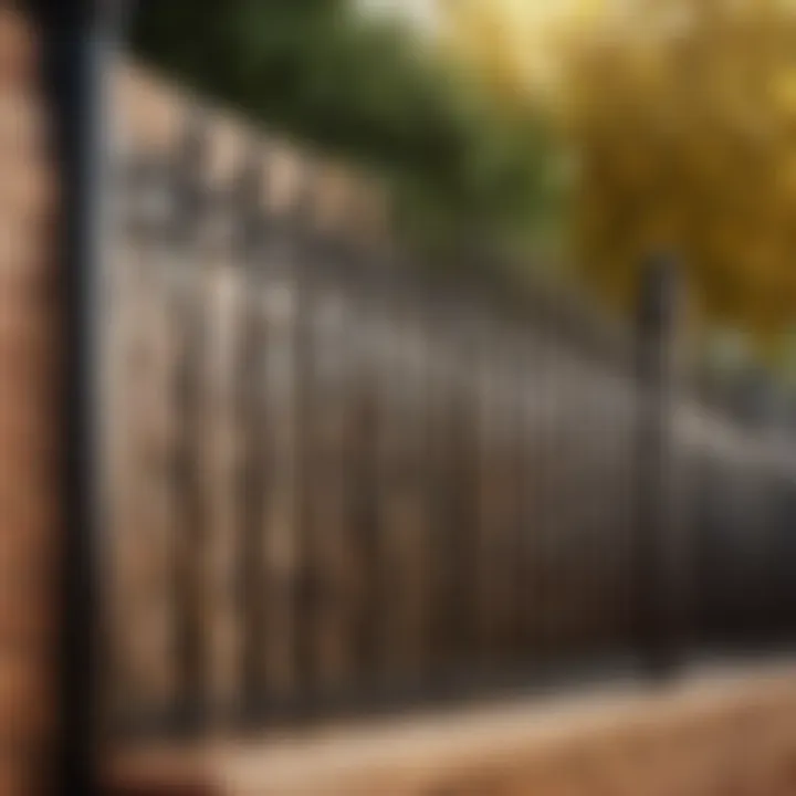 Metal fence installation process