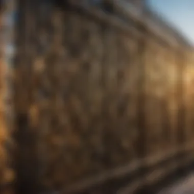 Luxurious metal fence material selection