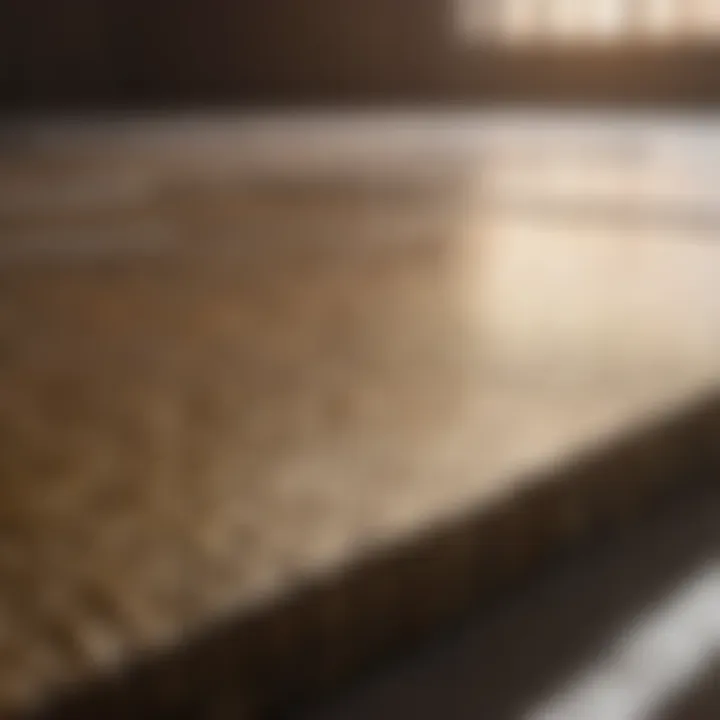 Detailed close-up of precision grout application