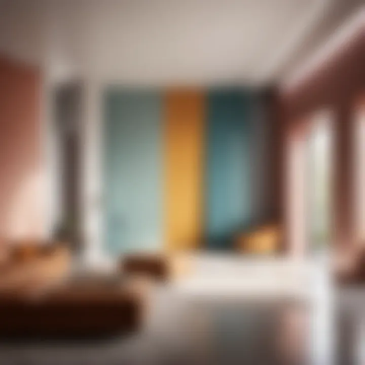 Minimalist geometric color blocks