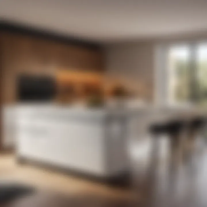 Minimalist Kitchen Island with Storage