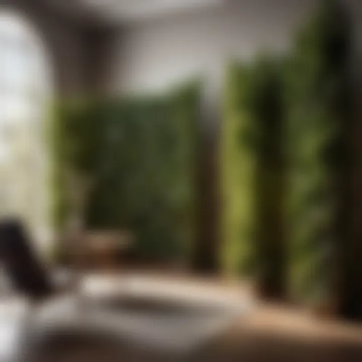 Minimalist Room Partition with Natural Elements