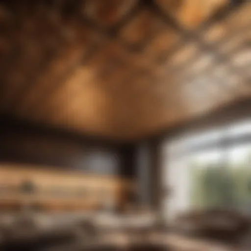 Sleek Modern Ceiling Tile Installation