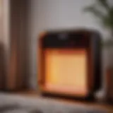 Modern Ceramic Space Heater in Bedroom