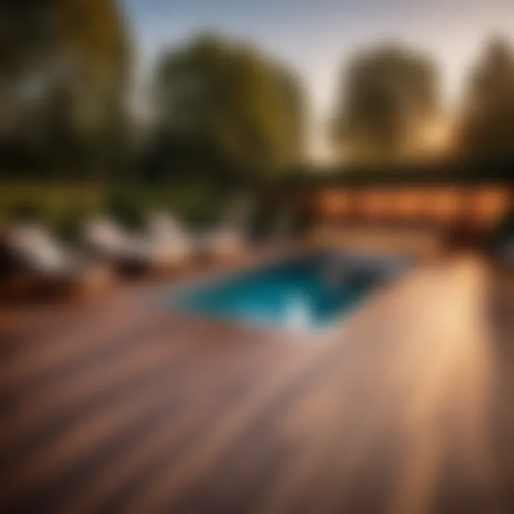 Modern Composite Decking with Swim Spa Integrated