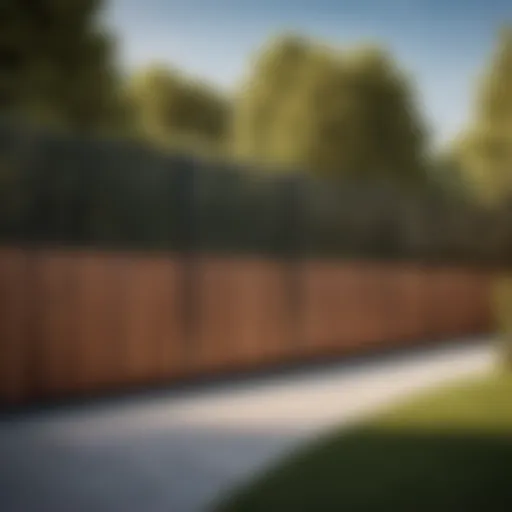 Illustration of a modern fence design for house security