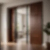 Sleek Hinged Door Upgrade Modern hinged door in elegant home interior