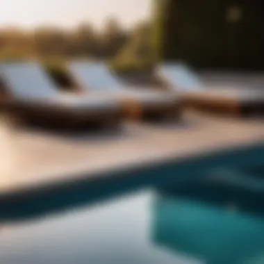 Sleek Modern Pool Deck Furniture