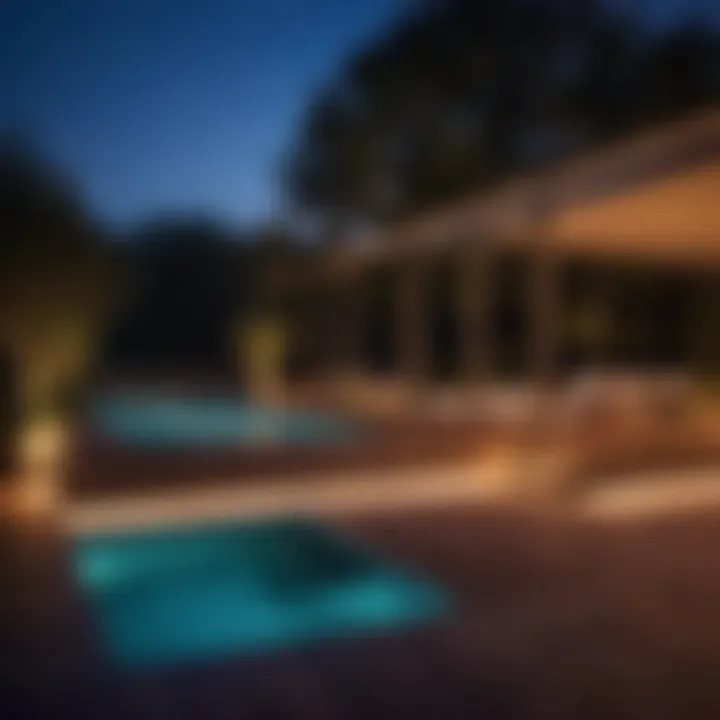 Modern Pool Deck Lighting