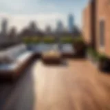 Modern rooftop deck design