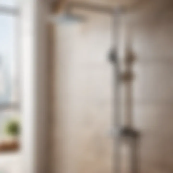 Sleek modern shower fixtures