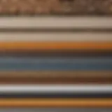 Modern siding material samples