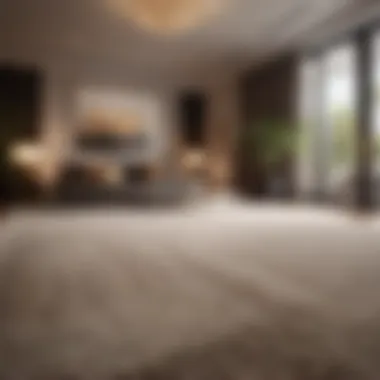 Sophistication Underfoot Modern interior with stylish carpet flooring