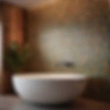 Contemporary Mosaic Patterns Modern mosaic tiles in a bathroom