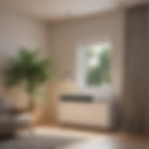 A modern air conditioner displayed on a digital device screen