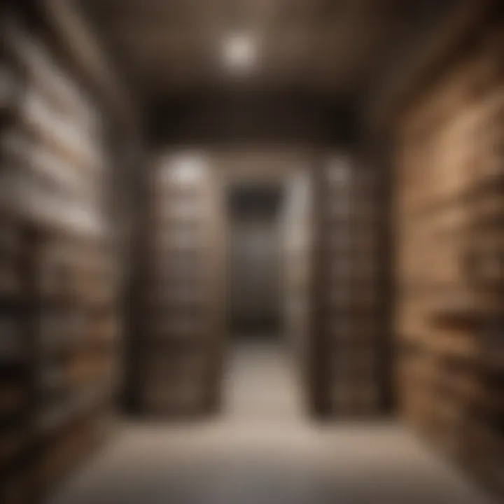 Space Efficiency Tactics Optimizing storage space in a cement cellar