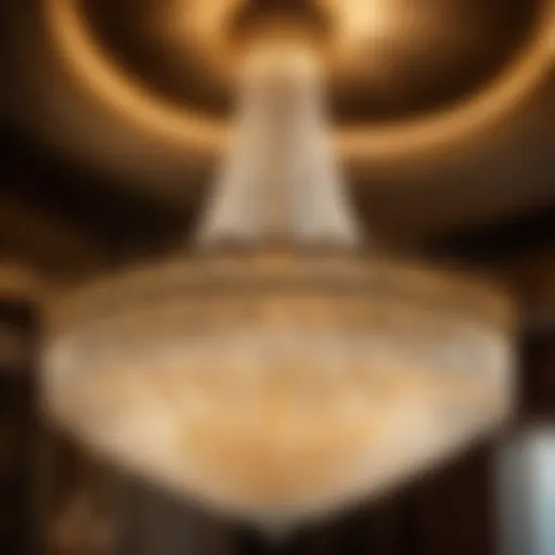 Opulent Chandelier Illuminating Hollywood Regency Design Opulent Chandelier Illuminating Hollywood Regency Design