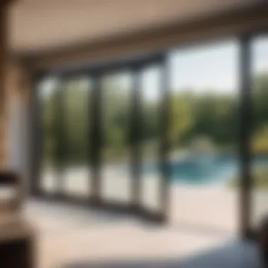 Seamless Outdoor Integration Enjoying outdoor views through garage screen door