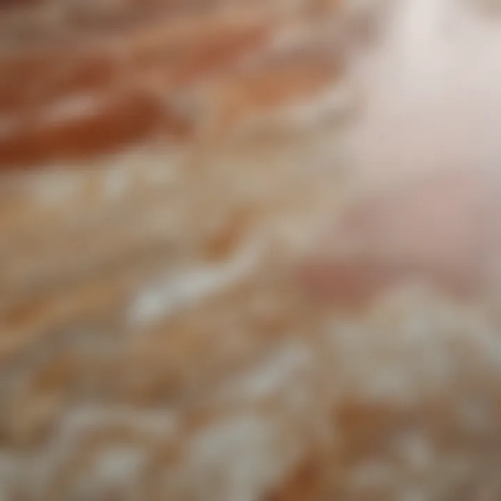 Detailed close-up of painted marble floor texture