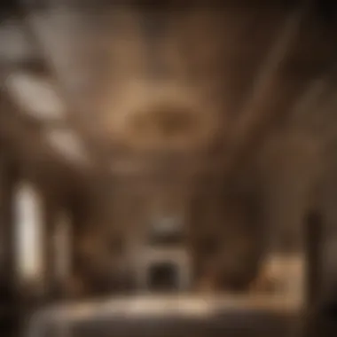 Repair work on a stained ceiling