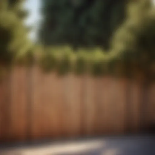 Pine Fence Paneling in Natural Setting