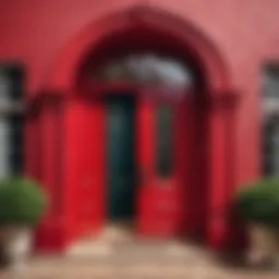 Vibrant Crimson Door