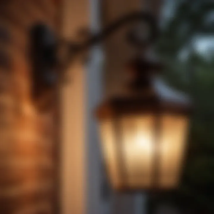 Vintage Porch Light Adding Charm to a Traditional Home