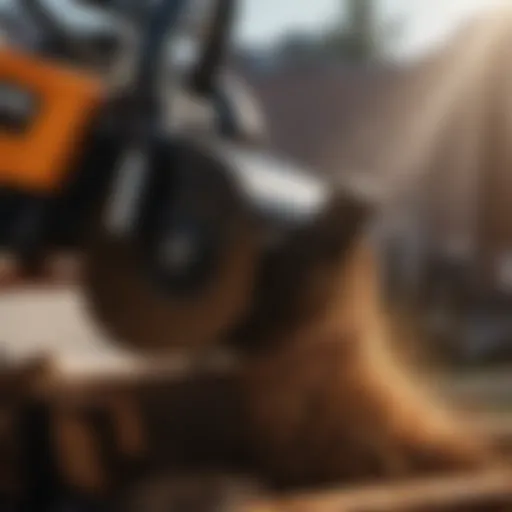 Precision cutting mechanism of a stump grinder