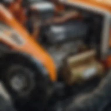 Detailed Look at Mower Engine Craftsmanship Precision Mower Engine Close-up
