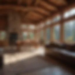 Stunning prefab log home nestled in the California wilderness