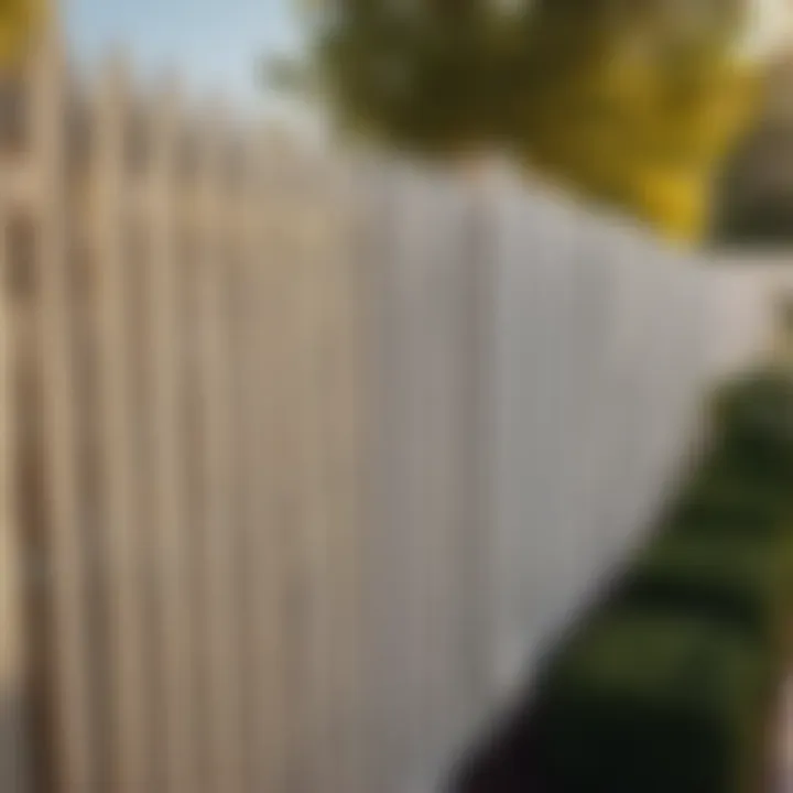 Professional installation of a vinyl fence