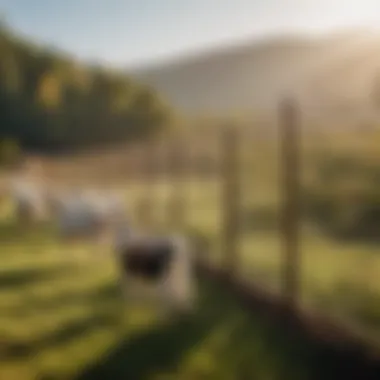 Expert Installation of Goat Fencing System Professional installing goat fencing
