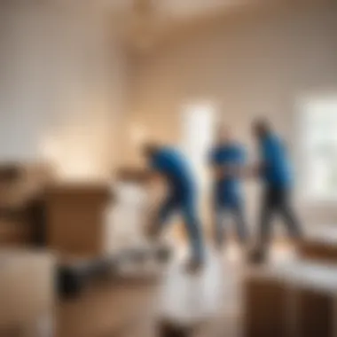 Efficient Moving Team in Action Professional Movers at Work