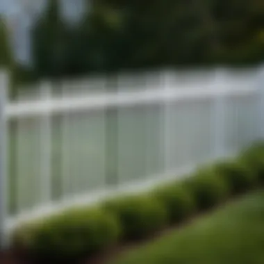 Professional installation of a 6-foot high vinyl picket fence