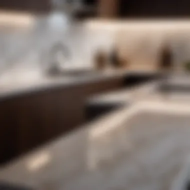 Quartz Countertop with Beveled Edge