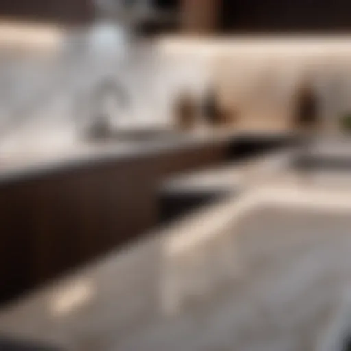 Quartz Countertop with Beveled Edge