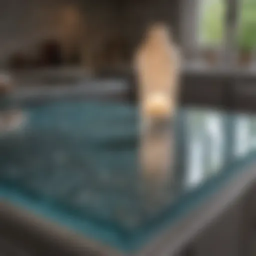 Innovative Recycled Glass Countertop