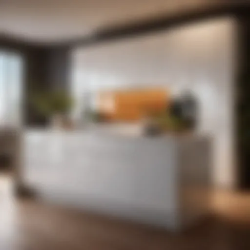 Elegant kitchen cabinet with sleek design